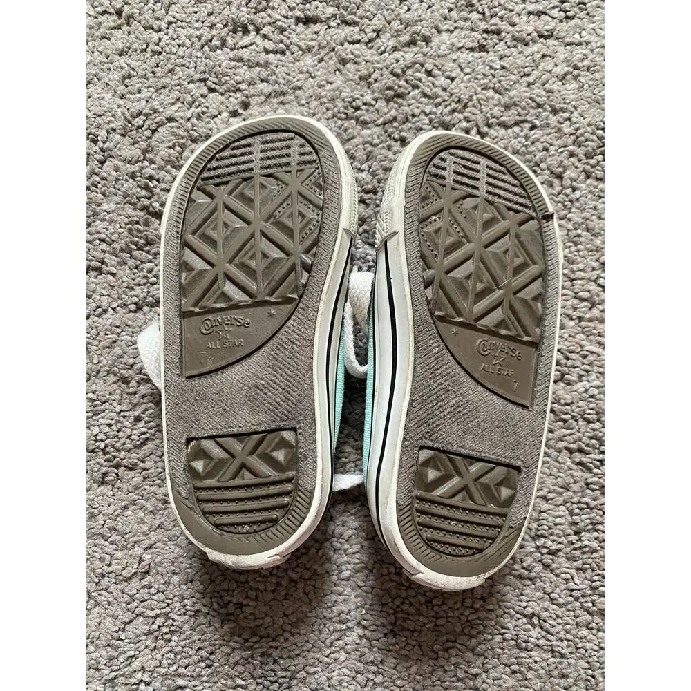 Girls Mint Converse All Star Shoes